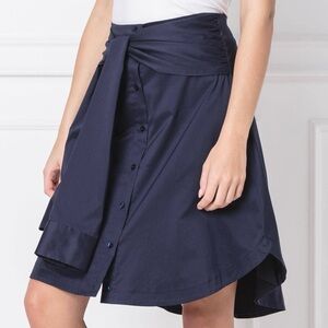 Hugo BossNavy Blue Button-Down Women's Skirt